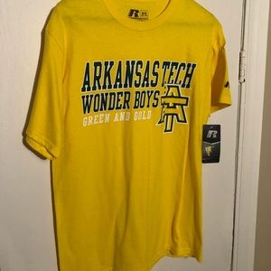 Arkansas Tech Wonderboys Russell Yellow Tee NWT